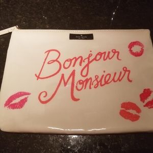 Kate Spade "Bonjour Monsieur" Pouch